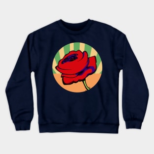 Red Rose Crewneck Sweatshirt